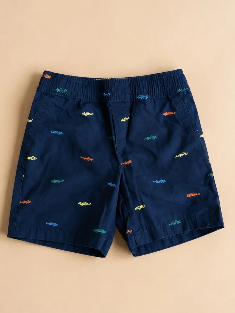 Carter’s Boys 3T Navy Race Car Print Pull-On Shorts Toddler